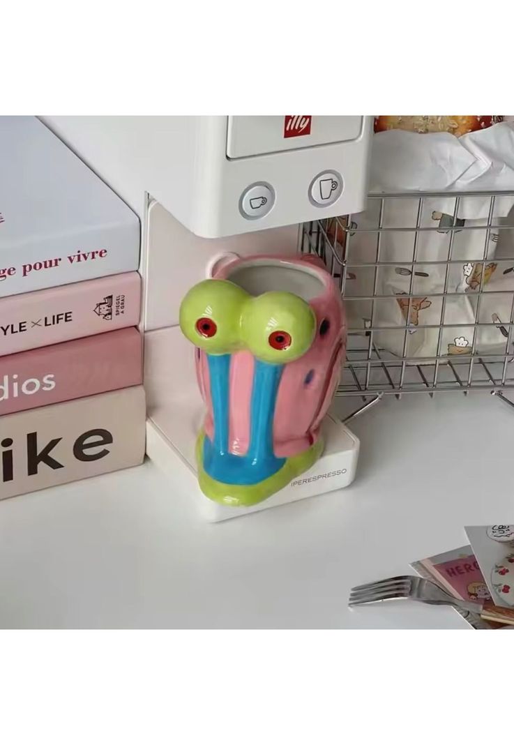 Taza Tazón 3D cerámica  Gary Bob Esponja-2