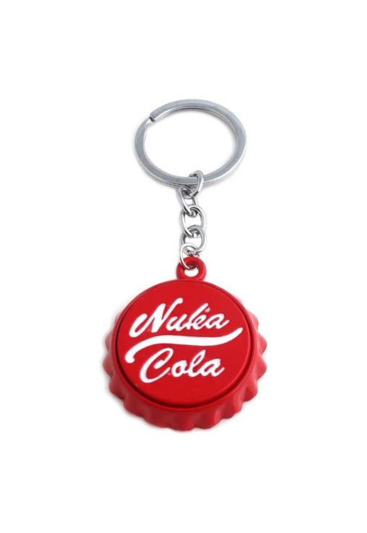 Llavero Metalico Destapador Fallout Nuka Cola Rojo M