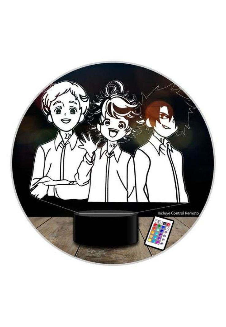 Lampara 3d The Promised Neverland Control Remoto-0