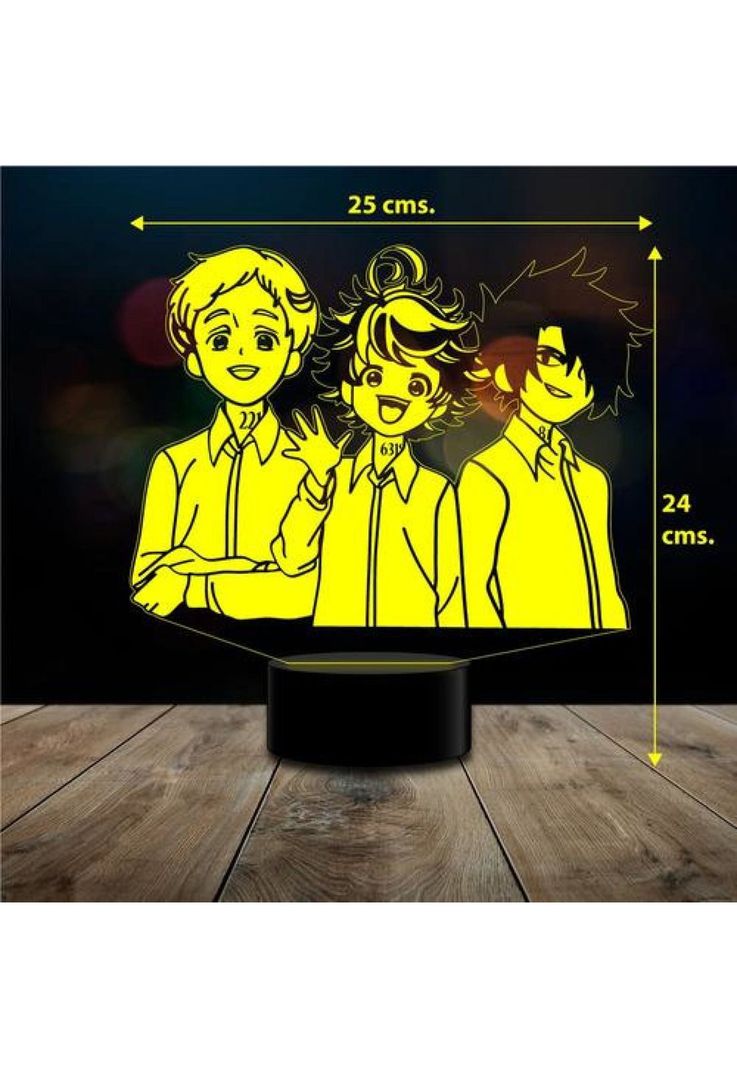 Lampara 3d The Promised Neverland Control Remoto-2
