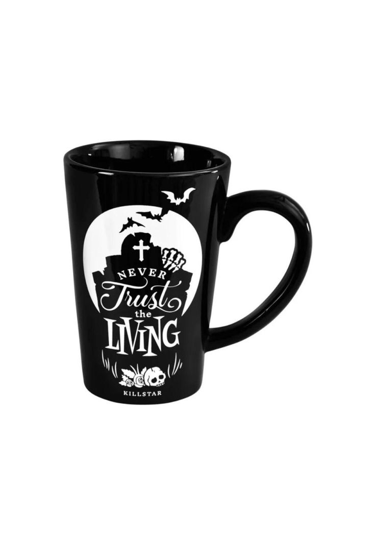 Tazón Taza Cerámica  Never Trust The Living  Kill Gothic-0