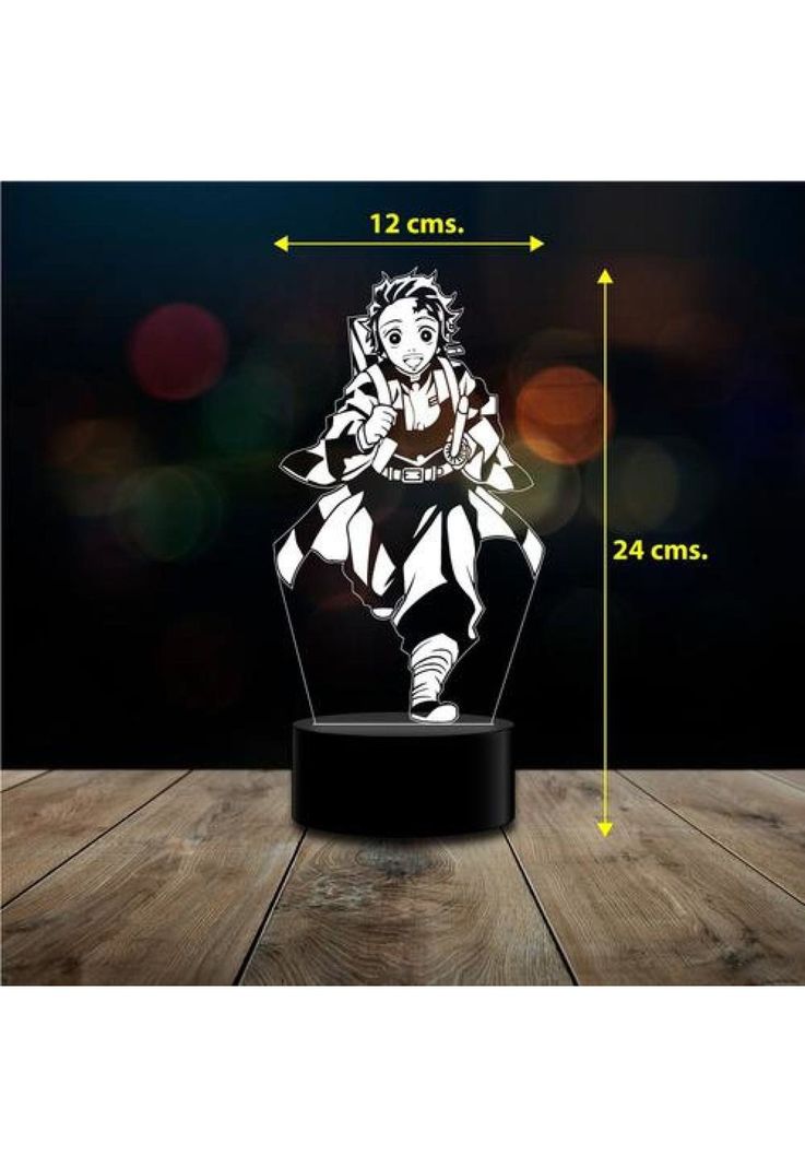 Lampara 3d Tanjiro Demon Slayer C Remoto 16 Color-2