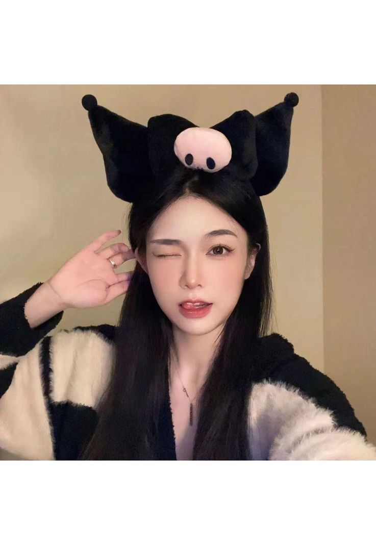 Cintillo Diadema Felpa My Kuromi Melody Kawaii-1