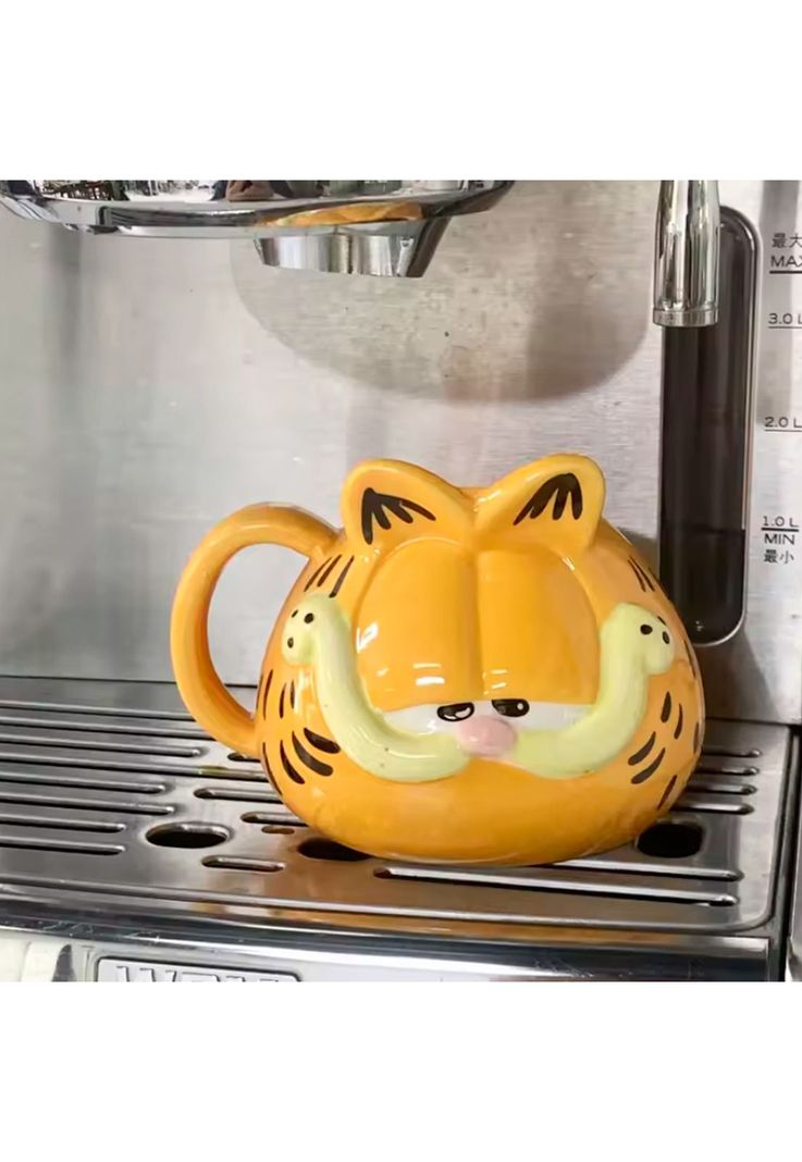 Tazón cerámica 3D Rostro gato Garfield-1