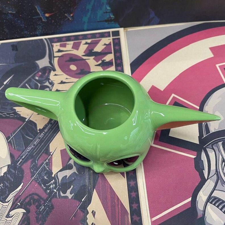 Tazón Taza ceramica 3D Baby Yoda Mandalorian-4