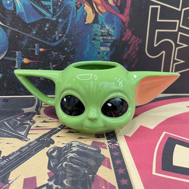 Tazón Taza ceramica 3D Baby Yoda Mandalorian-5