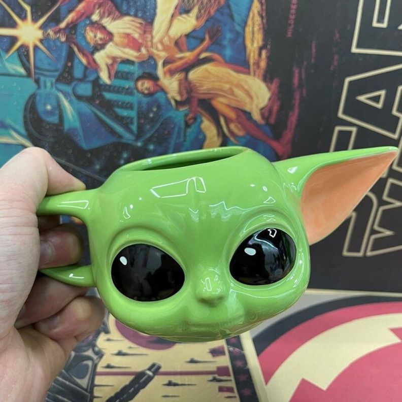 Tazón Taza ceramica 3D Baby Yoda Mandalorian-6