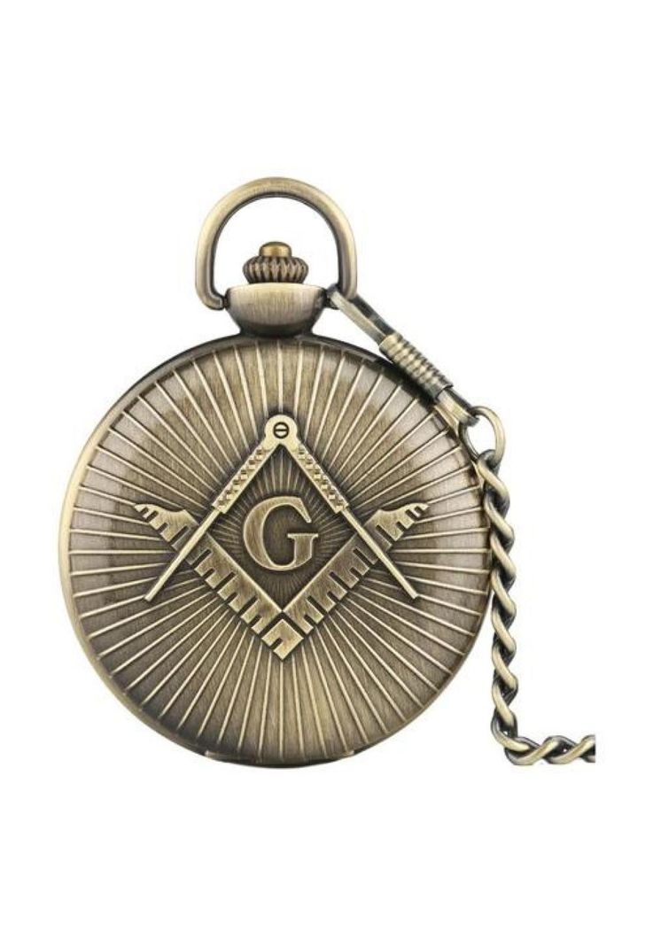 Reloj De Bolsillo Retro Masónico Caballeros Templarios-0