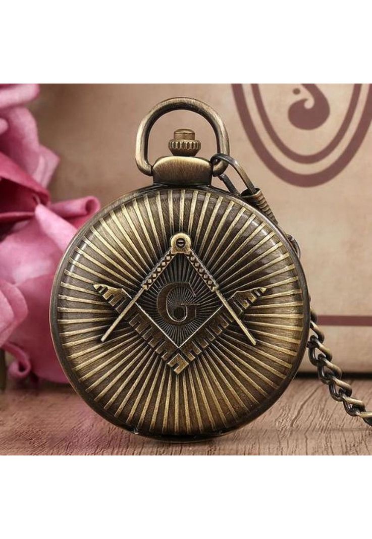 Reloj De Bolsillo Retro Masónico Caballeros Templarios-2