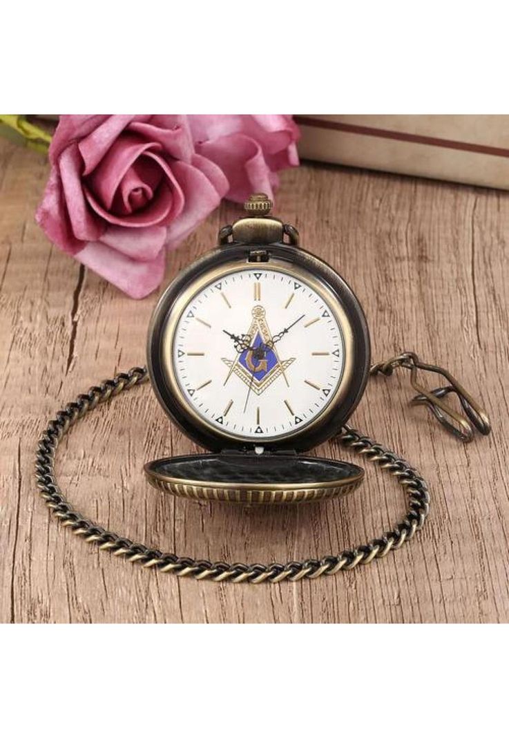 Reloj De Bolsillo Retro Masónico Caballeros Templarios-3