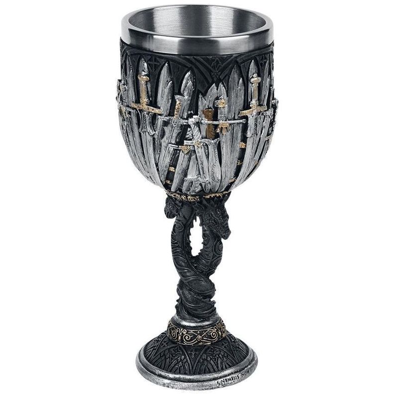 Copa Cáliz Resina Acero Game Of Thrones Iron Throne Dragones-0