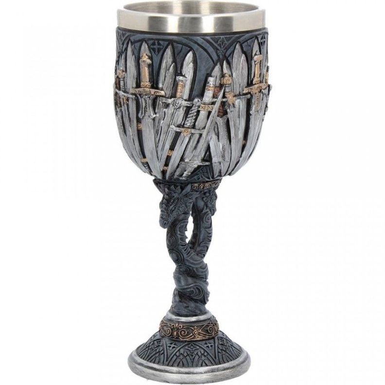 Copa Cáliz Resina Acero Game Of Thrones Iron Throne Dragones-2
