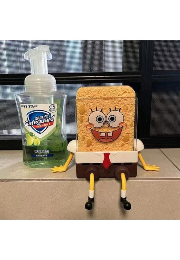 Soporte Para Esponja De Bob Esponja Washer Cocina Lavaplatos-5