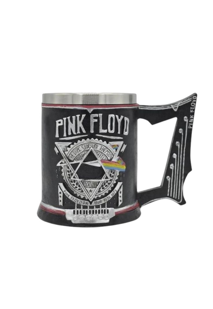 Tazon Taza 3d Resina Rock Pink Floyd Darkside Of The Moon Negro M