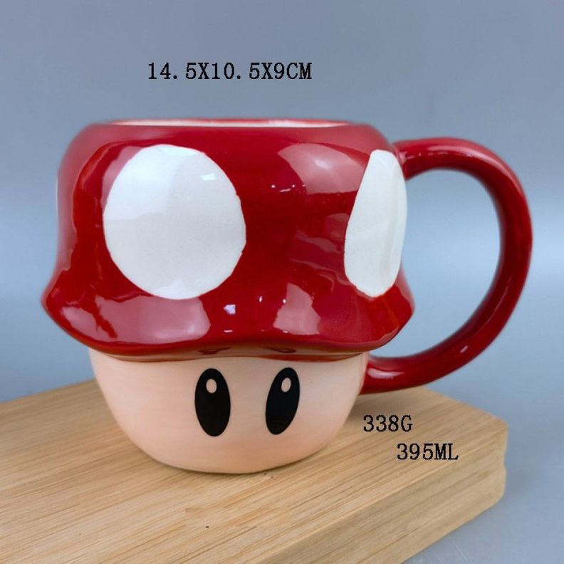 Tazon Taza 3d  Hongo Toad rojo Super Mario Bross-2