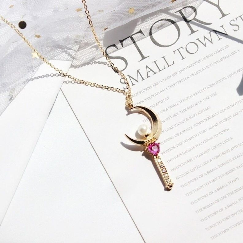 Collar Sailor moon Cetro Lunar (Moon Stick)-1