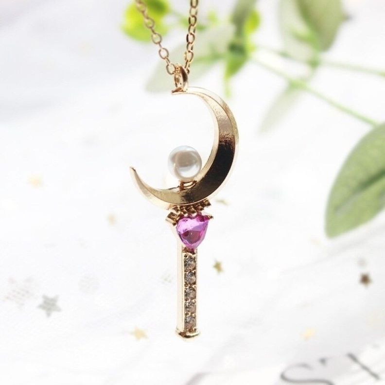 Collar Sailor moon Cetro Lunar (Moon Stick)-2