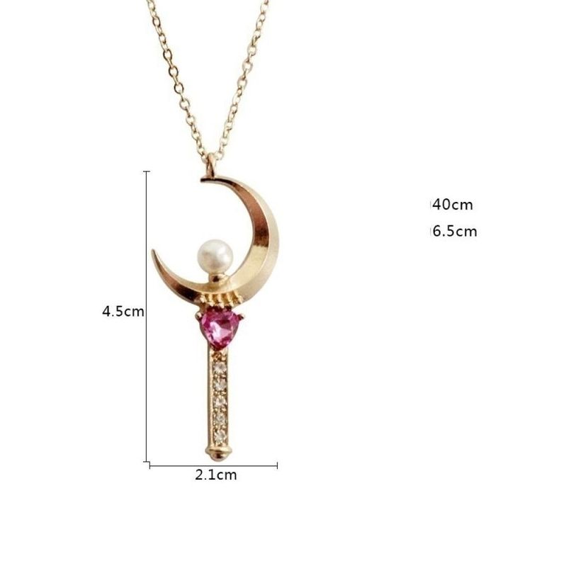 Collar Sailor moon Cetro Lunar (Moon Stick)-3