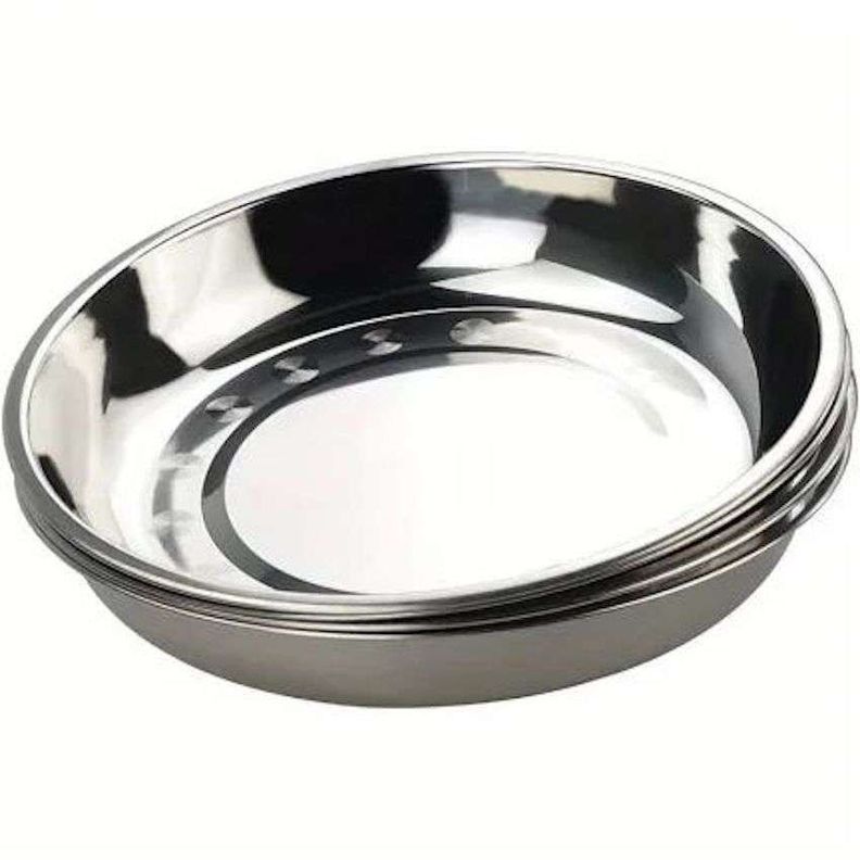 Pack 12 Bowl Sopero Plato Acero Inoxidable 22x3cm-0