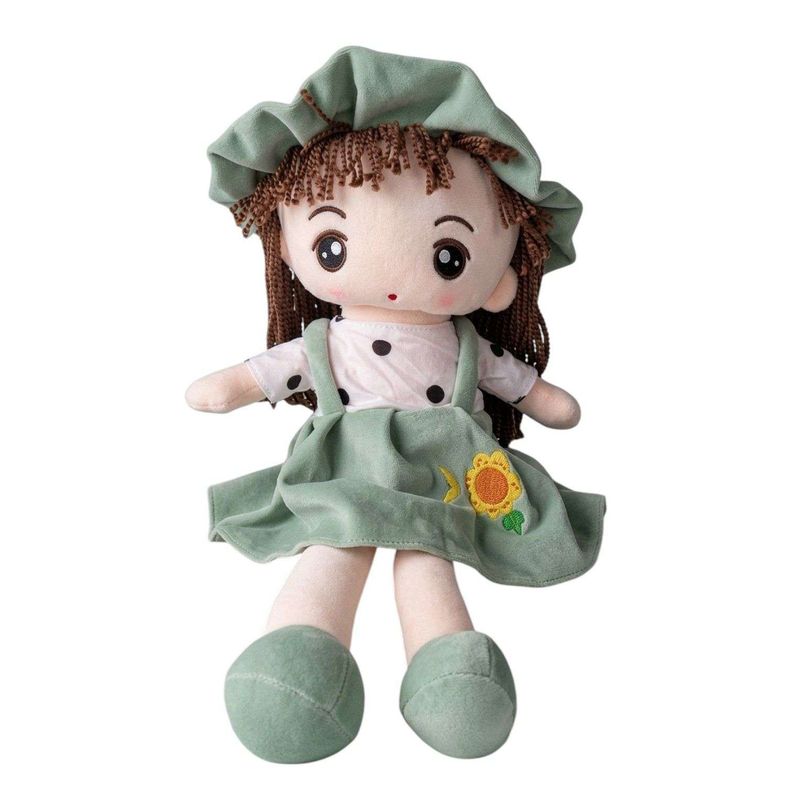 Muneca De Trapo Grande Muneca De Peluche Girasol 65cm V Verde 0