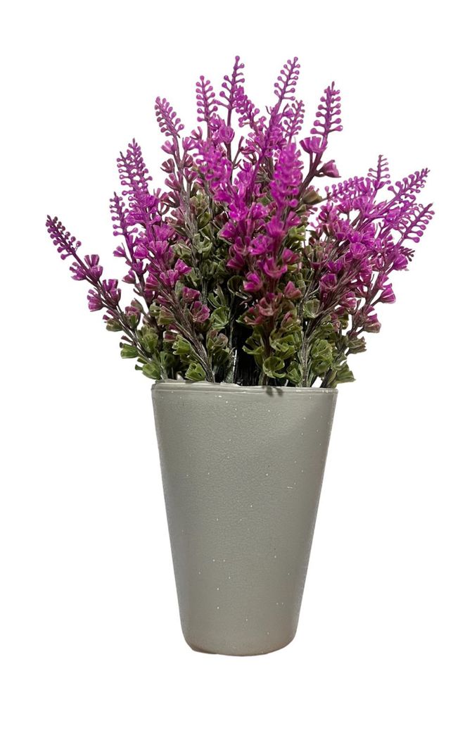 Macetero Planta Artificial Flores Maceta Decorativa 22x7cm V-0
