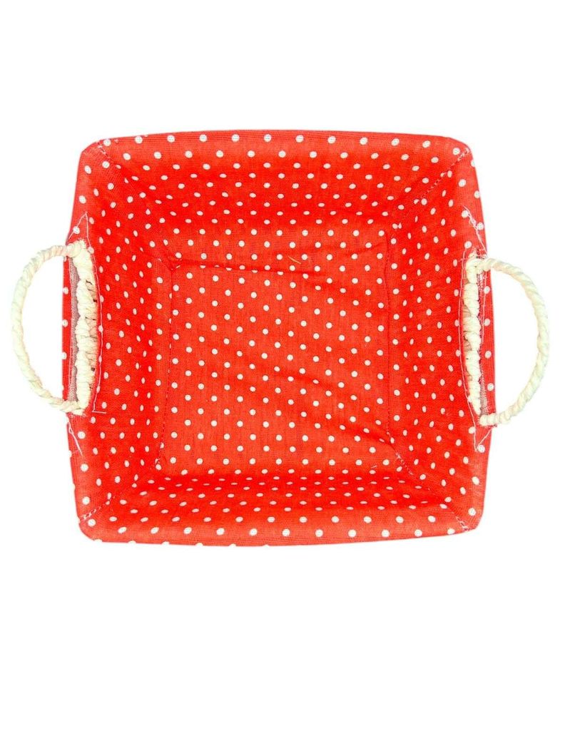 Cesta Panera Tejida Cesta De Pan Cuadrada 23cm-0