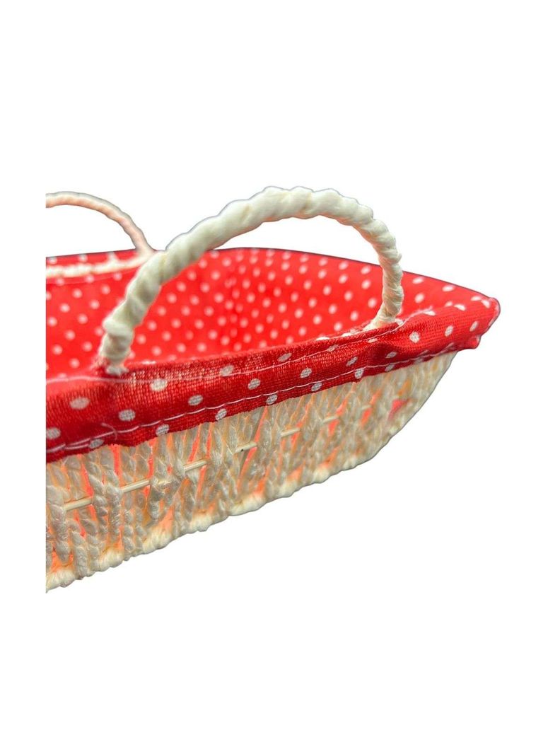 Cesta Panera Tejida Cesta De Pan Cuadrada 23cm-1