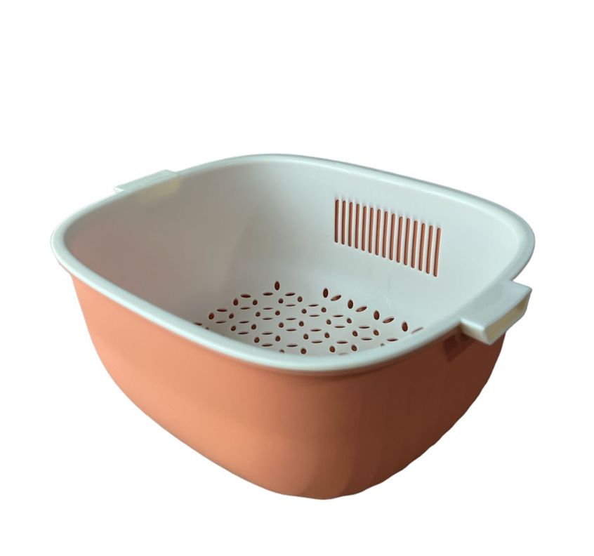 Colador Ensaladera Escurridora De Frutas Verduras-0