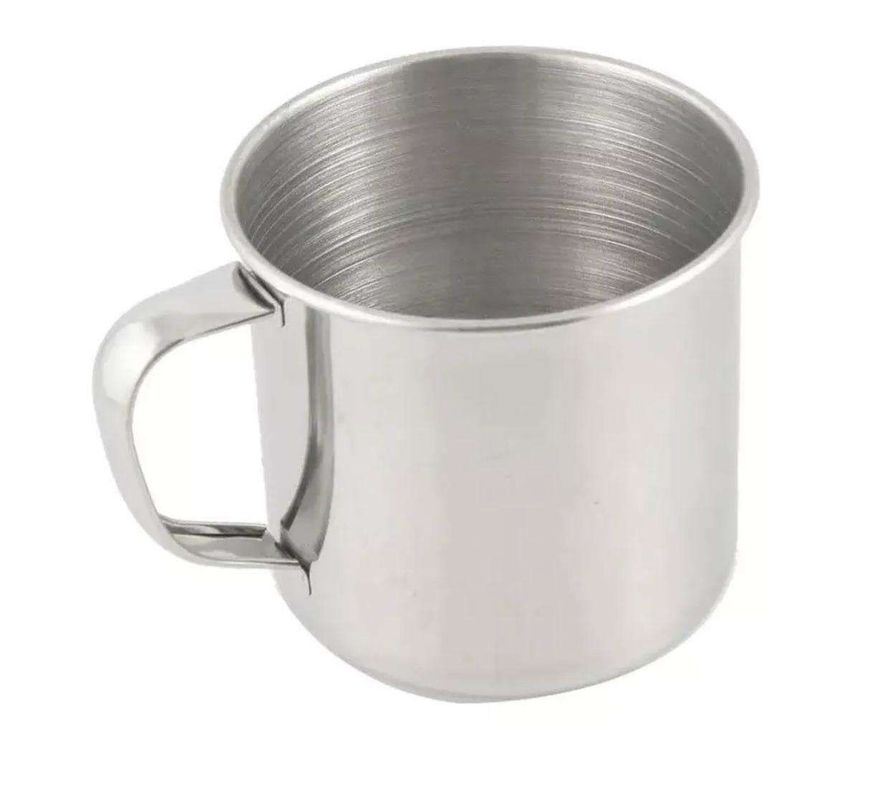 Pack 12 Vasos De Acero Inoxidable Vaso Mug Camping 9x9cm-0