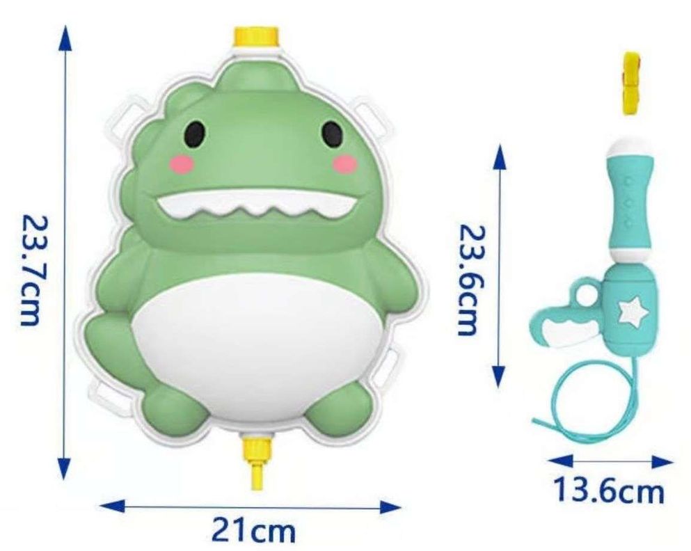 Mochilas Lanza Agua Pistola Lanza Lanzador De Agua Dino T-1