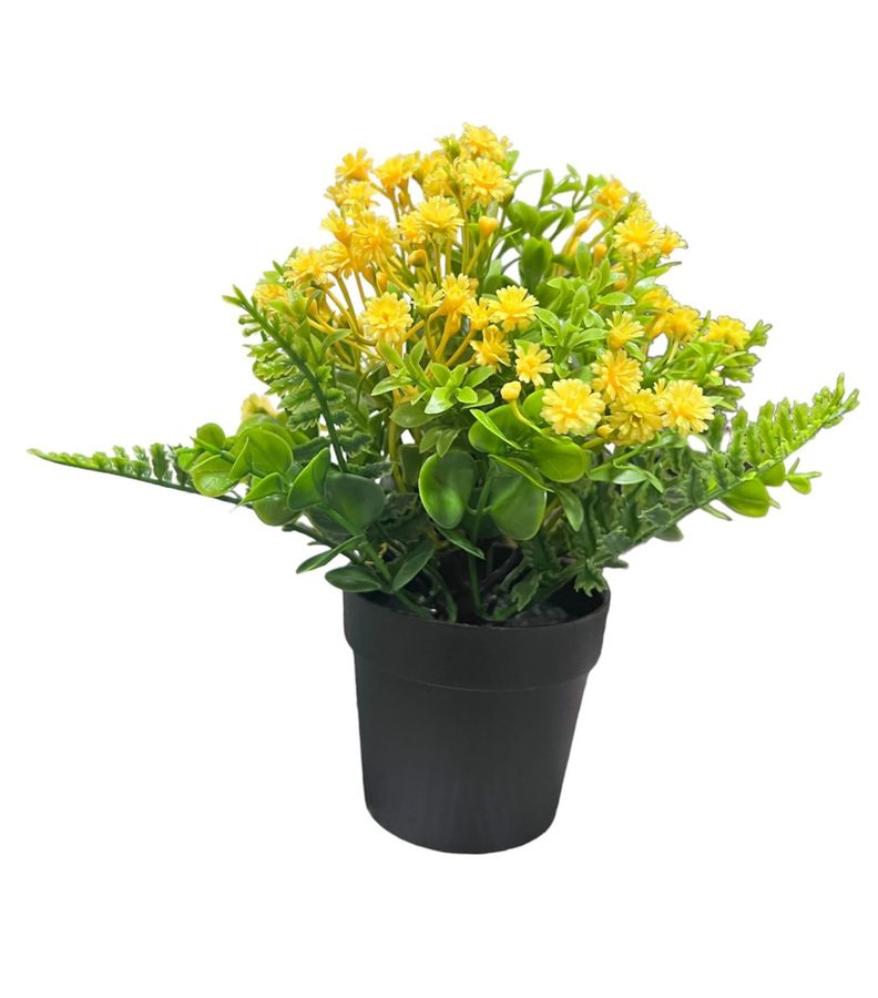 Macetero Planta Artificial Flores Maceta Decorativa 20x10cm-1