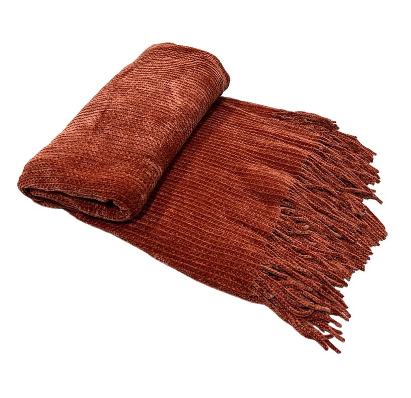 Manta Decorativa Tejida Para Sofa Sillon Cama 130x160cm C-1