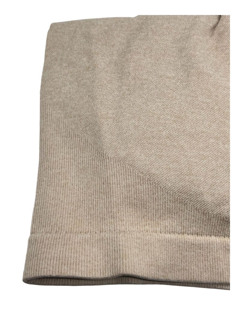 Mono Enterito Jumpsuit Deportivo Corto Mujer Gym Talla M Beige-3