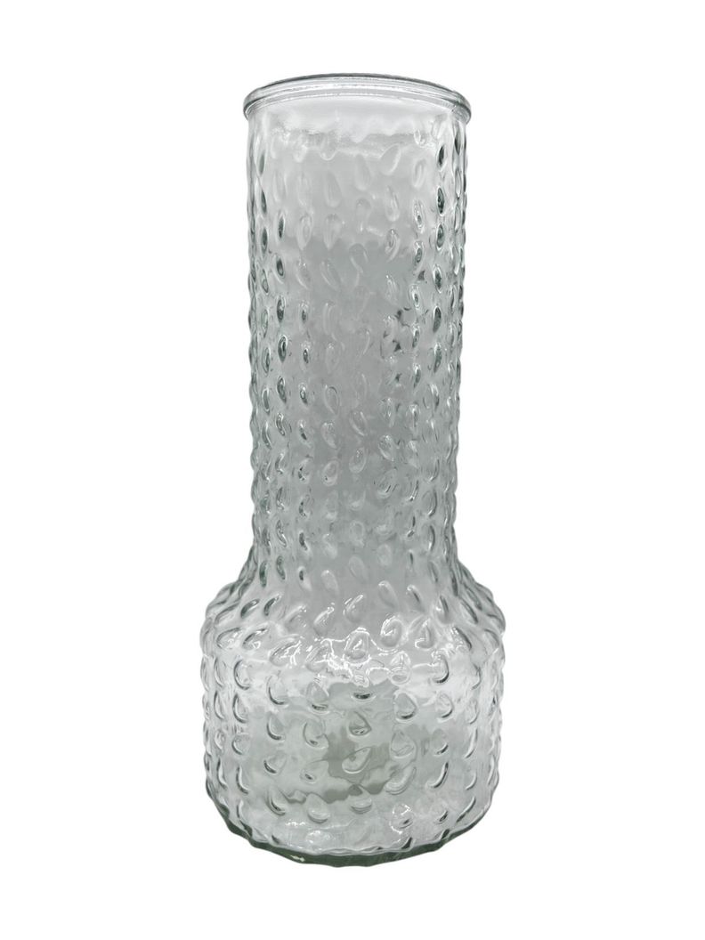 Florero Jarron Decorativo Vidrio Diseño Puntos 30cm -0