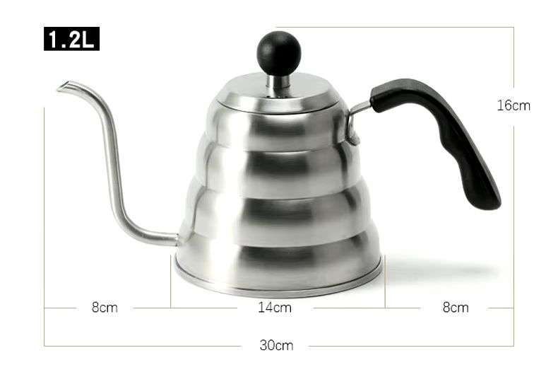 Tetera Acero Inoxidable Cuello Cisne Te Agua Cafe 1,2lts-1