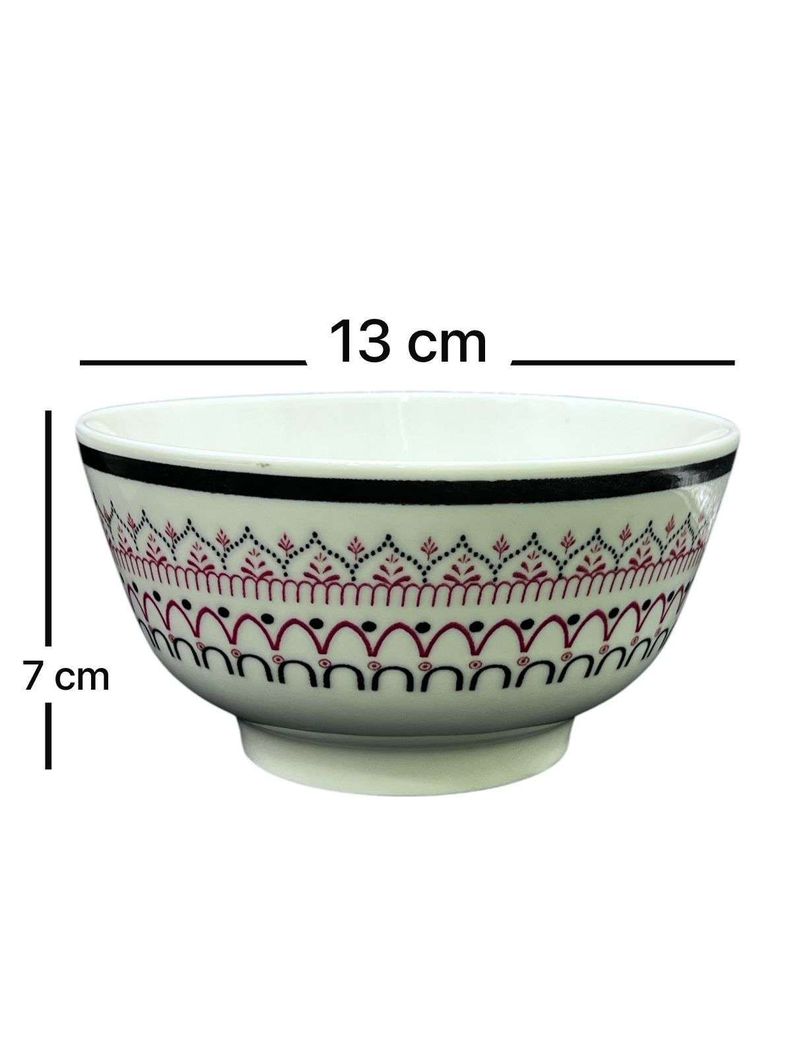 Pack 4 Bowl Platos Con Diseños Clasico 7x13cm-1