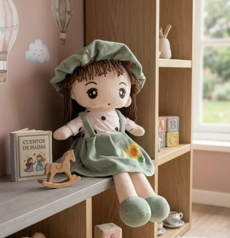 Peluche De Muneca De Trapo Tierno Suave Y Divertido