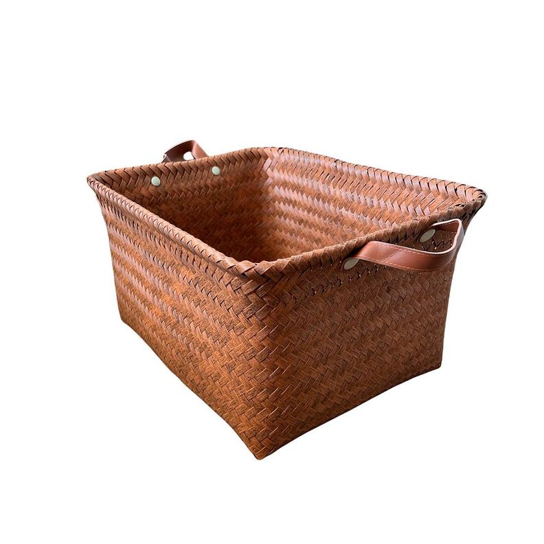 Cesto De Ropa Canasto Tejido Material Resistente-0