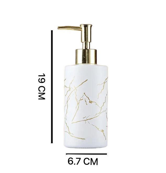 Dispensador Jabón Alcohol Gel 350ml Elegante Marmoleado B-1