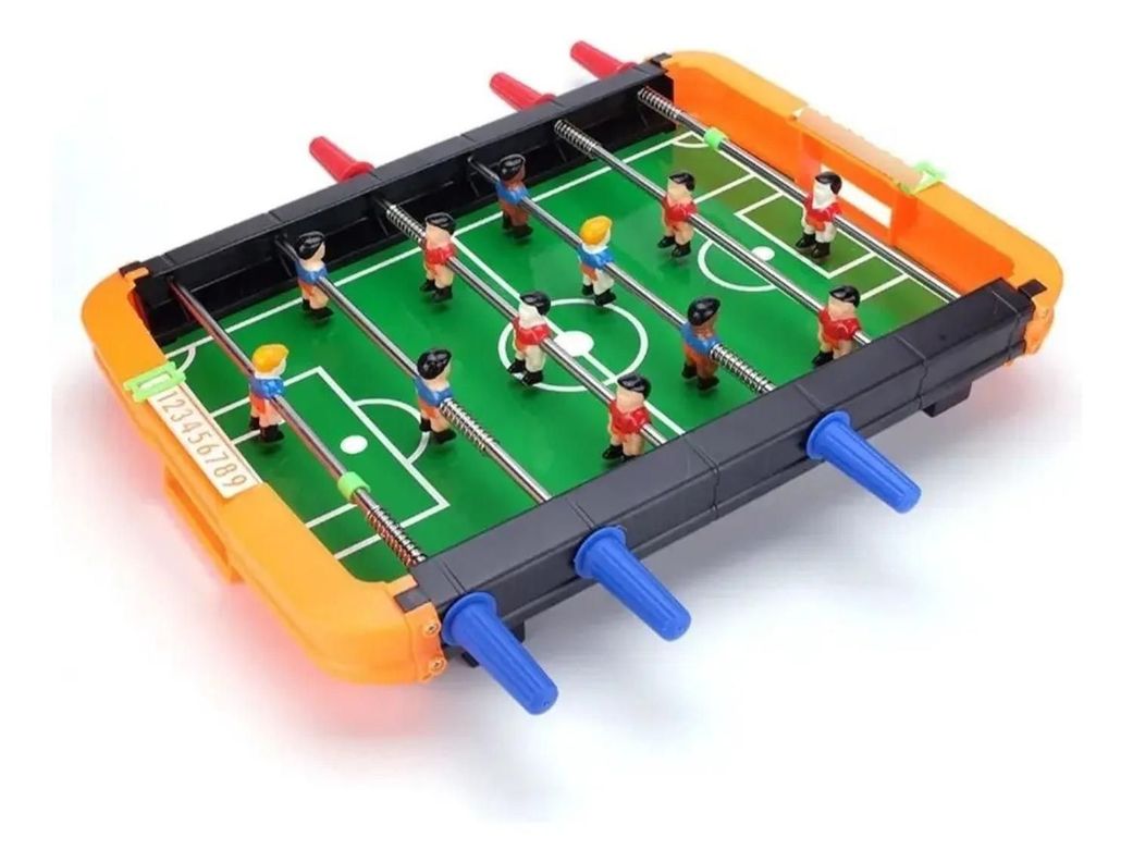 Juego Mini Futbolito Mesa Mini Futbol Juguete Soccer Naranja Naranja Naranjo