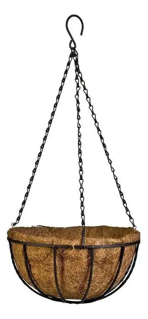 Maceta Colgante Macetero Colgante De Paja Cesta Grande Beige