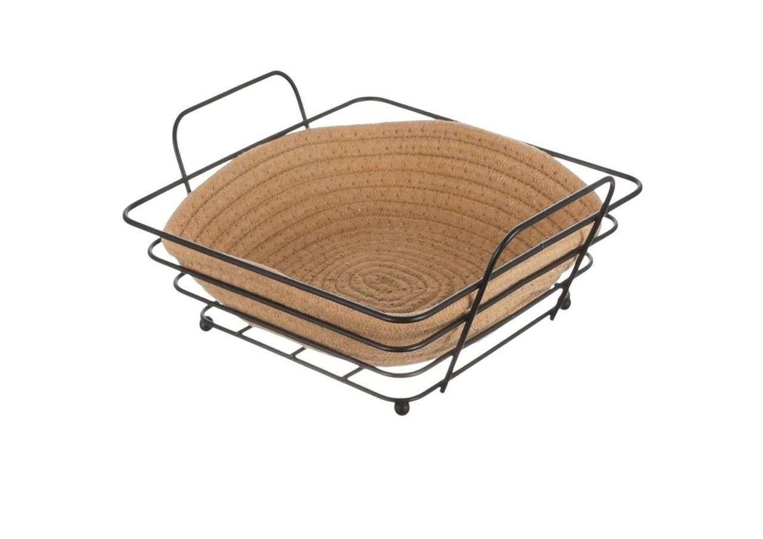 Cesta De Frutas Verduras Frutero Centro Mesa Desmontable 3-0