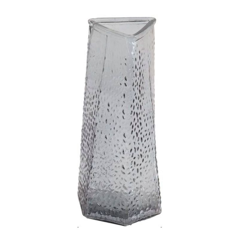 Florero Jarron Decorativo Vidrio Geometrico 24x7cm-0