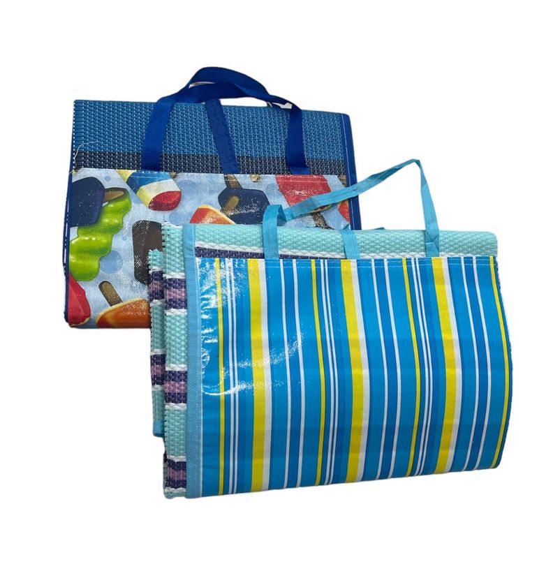 Esterilla De Plastico Estera Plegable Verano Playa Picnic R-1
