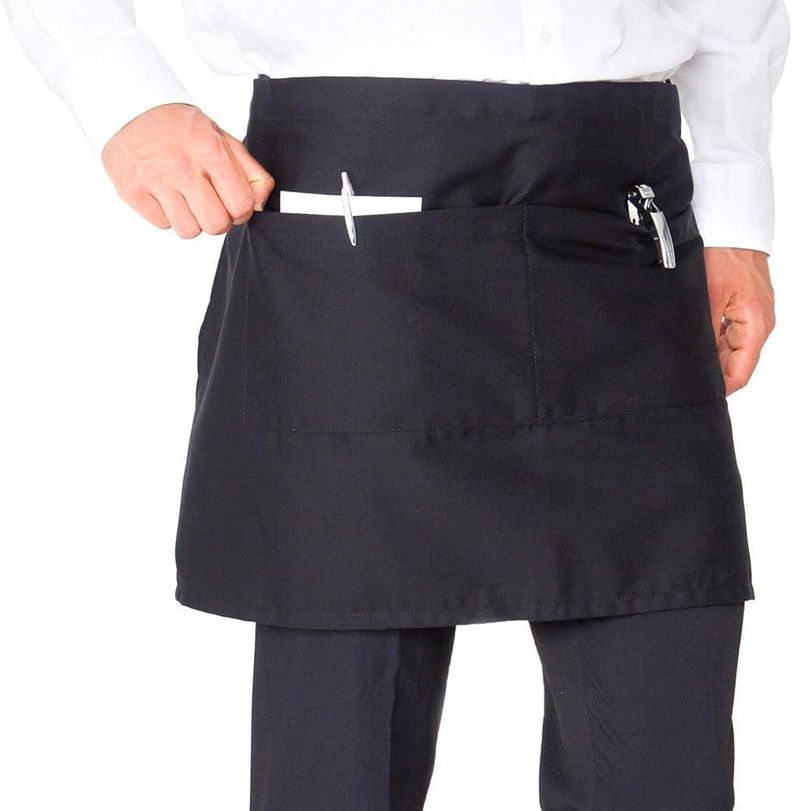 Mandil Delantal Corto Clasico Cocina Chef Mesero Pintor-0