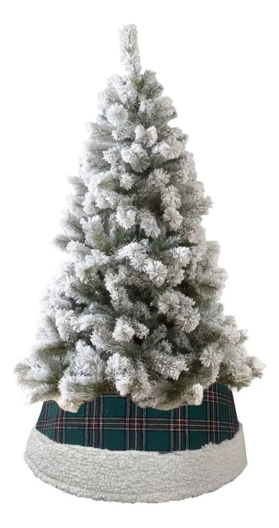 Canasto Tela Base Tejida Navidena Para Arbol Navidad Cuadros