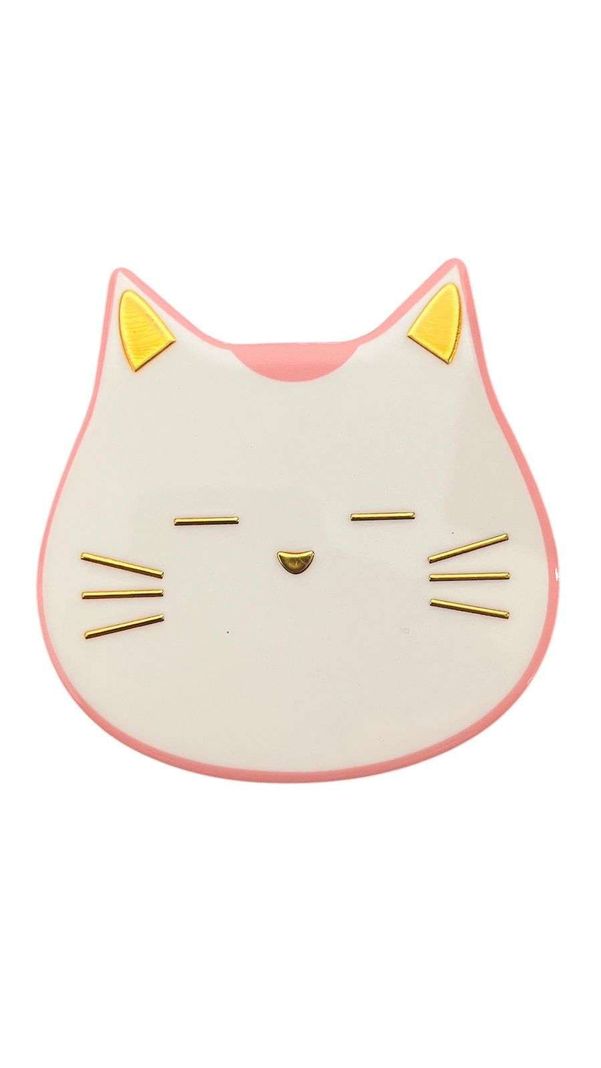 Set 4 Posavasos Ceramica 4 Piezas Diseño Gato Tierno-1