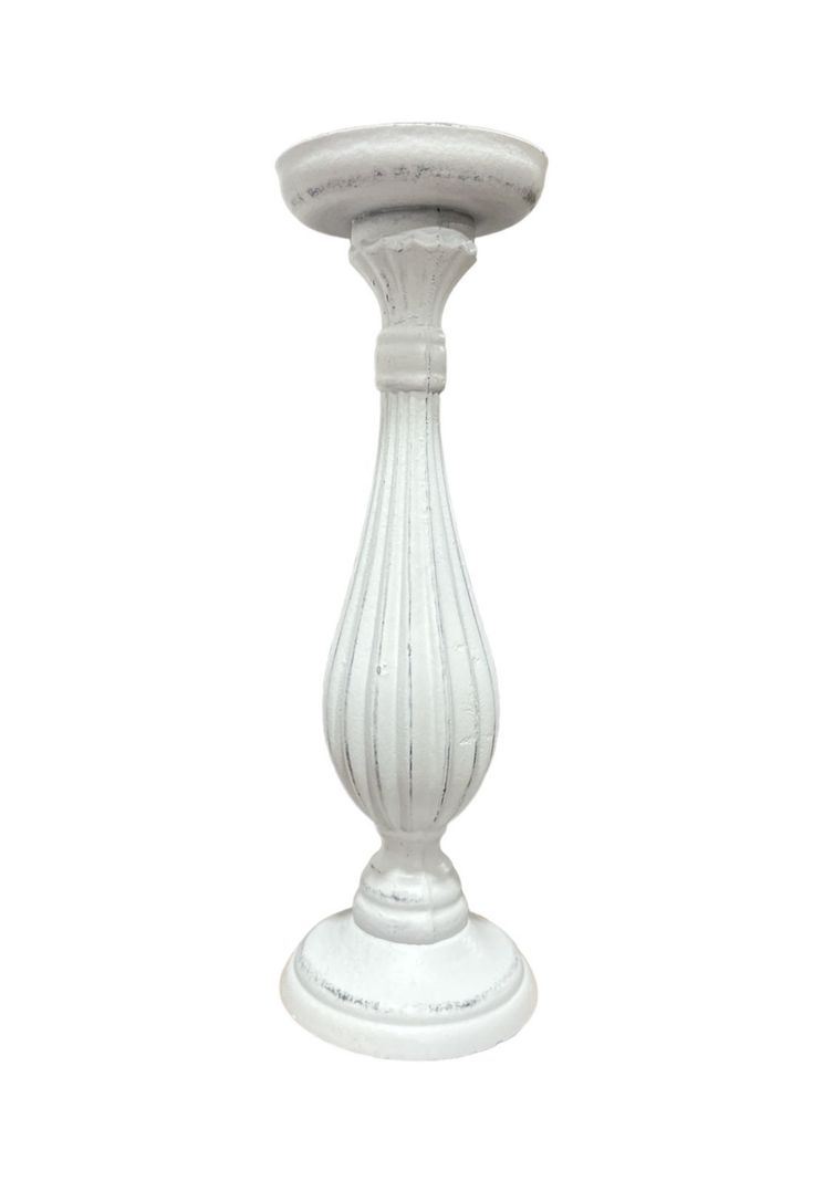 Porta Vela Candelabro Decorativo Clasico Rustico Madera 30cm B-0