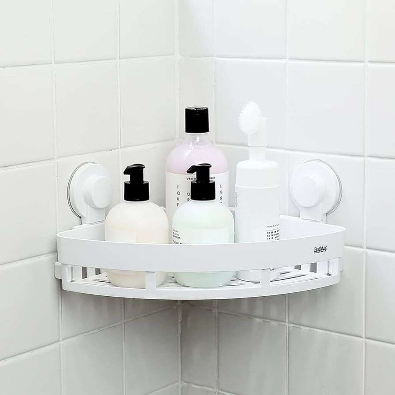 Repisa Esquinera De Pared Organizador Baño 12x25cm-1