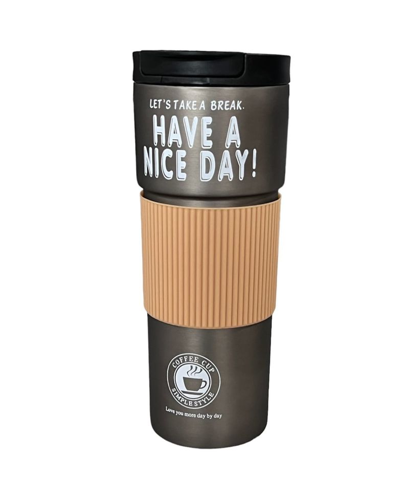 Termo Agua Caliente Y Fria Cafe Vaso Termico Metalico 500ml G-0